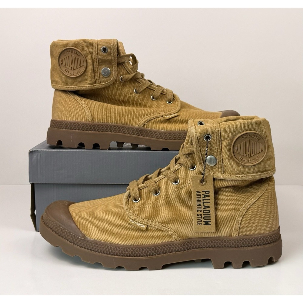 Palladium Baggy Combat Boots Men's Size 13 Brown 02353-209-M